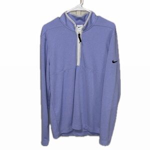 Nike M Lavender Quarter-Zip Pullover Light Sweater